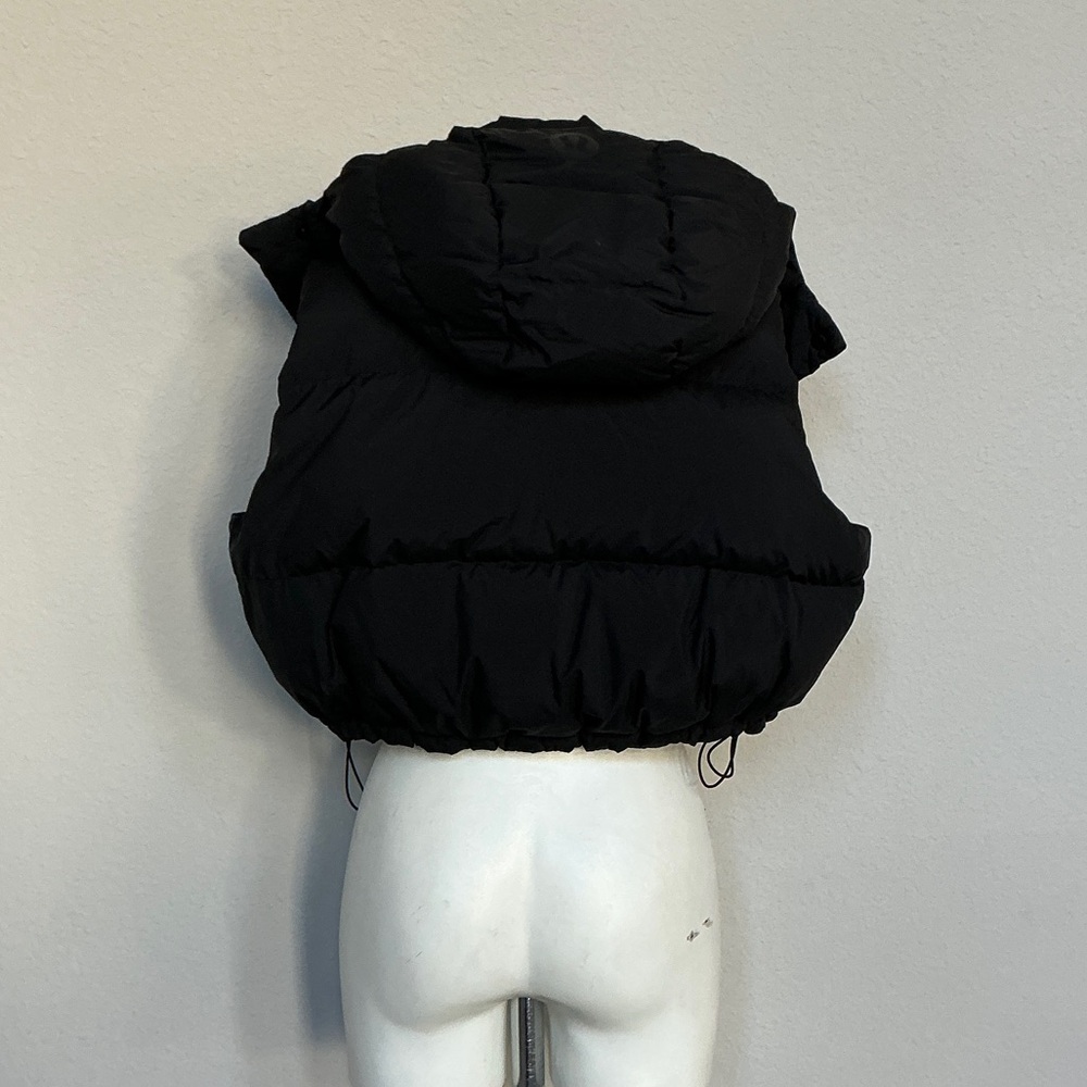 Lululemon Athletica Black Wunder Puff Cropped Puffer Vest - Picture 5 of 12